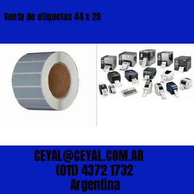 Venta de etiquetas 44 x 20