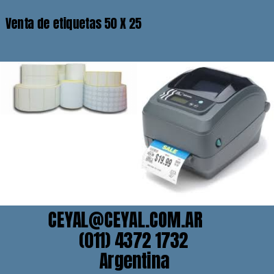 Venta de etiquetas 50 X 25