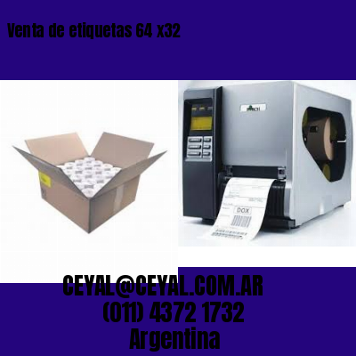 Venta de etiquetas 64 x32
