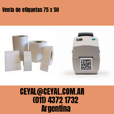 Venta de etiquetas 75 x 50