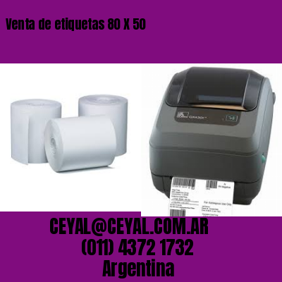 Venta de etiquetas 80 X 50
