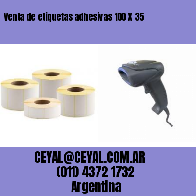 Venta de etiquetas adhesivas 100 X 35