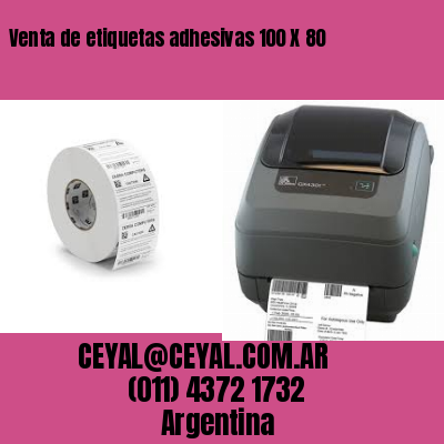Venta de etiquetas adhesivas 100 X 80