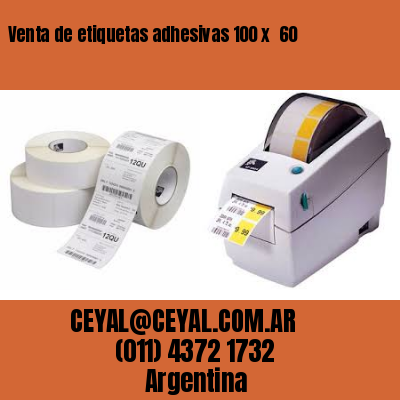 Venta de etiquetas adhesivas 100 x  60