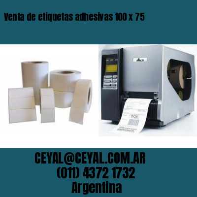 Venta de etiquetas adhesivas 100 x 75