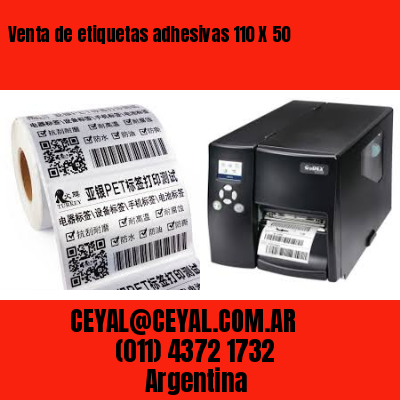 Venta de etiquetas adhesivas 110 X 50