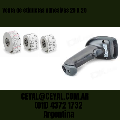 Venta de etiquetas adhesivas 29 X 20
