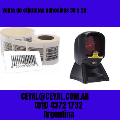 Venta de etiquetas adhesivas 30 x 20