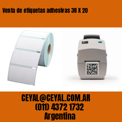 Venta de etiquetas adhesivas 38 X 20