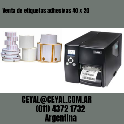 Venta de etiquetas adhesivas 40 x 20