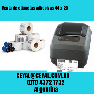 Venta de etiquetas adhesivas 44 x 20