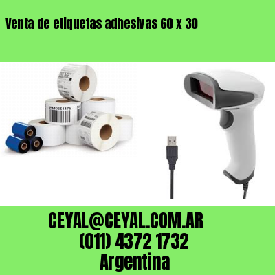 Venta de etiquetas adhesivas 60 x 30