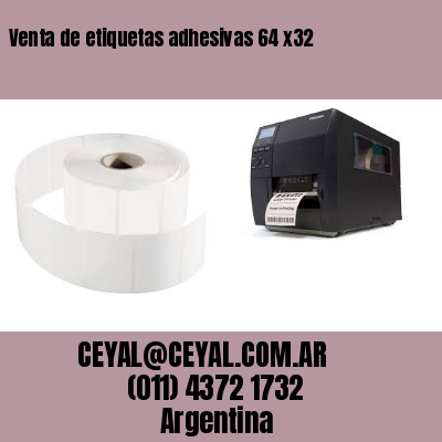 Venta de etiquetas adhesivas 64 x32