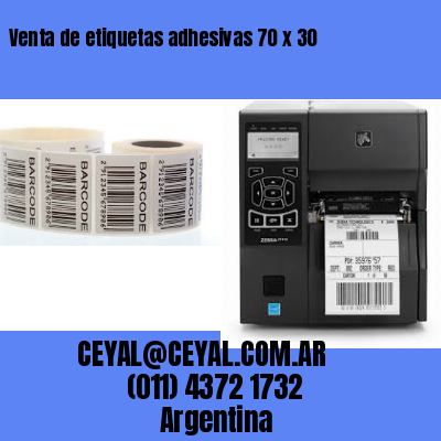 Venta de etiquetas adhesivas 70 x 30