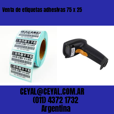 Venta de etiquetas adhesivas 75 x 25