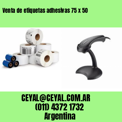 Venta de etiquetas adhesivas 75 x 50