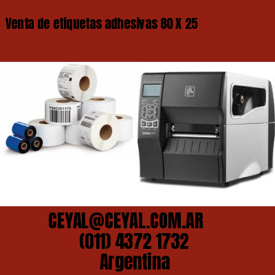 Venta de etiquetas adhesivas 80 X 25