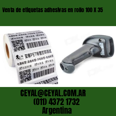 Venta de etiquetas adhesivas en rollo 100 X 35
