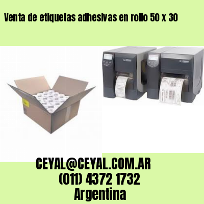 Venta de etiquetas adhesivas en rollo 50 x 30