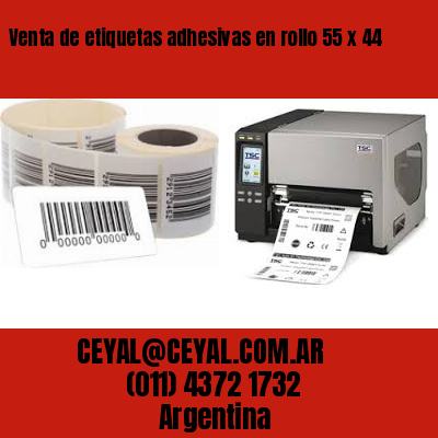 Venta de etiquetas adhesivas en rollo 55 x 44