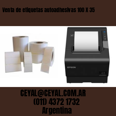 Venta de etiquetas autoadhesivas 100 X 35