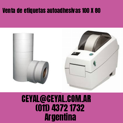 Venta de etiquetas autoadhesivas 100 X 80