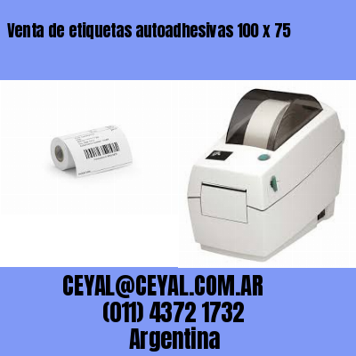 Venta de etiquetas autoadhesivas 100 x 75