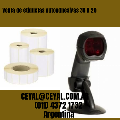 Venta de etiquetas autoadhesivas 38 X 20