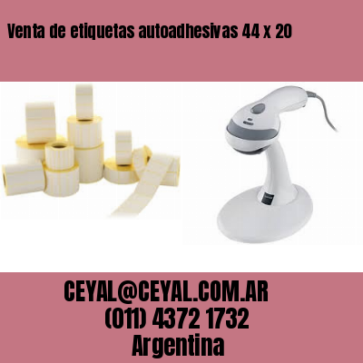 Venta de etiquetas autoadhesivas 44 x 20