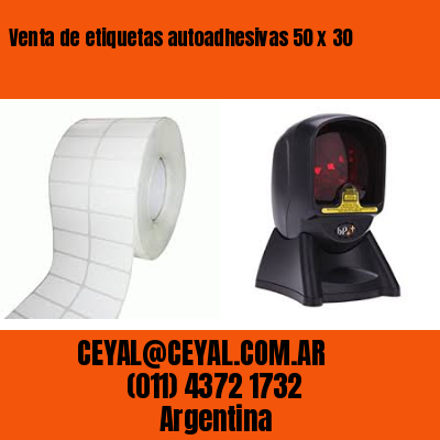 Venta de etiquetas autoadhesivas 50 x 30