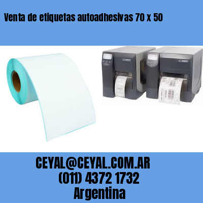 Venta de etiquetas autoadhesivas 70 x 50