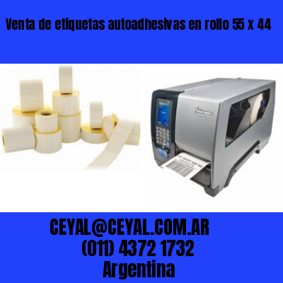 Venta de etiquetas autoadhesivas en rollo 55 x 44