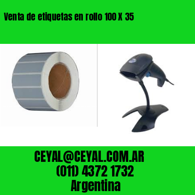 Venta de etiquetas en rollo 100 X 35