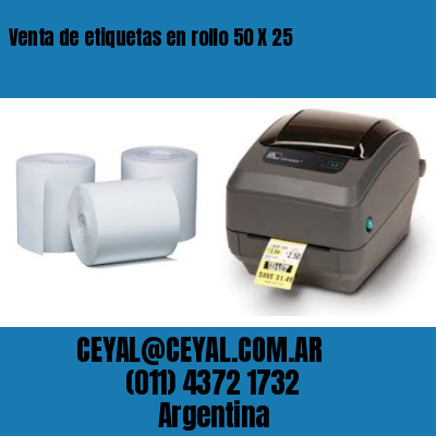 Venta de etiquetas en rollo 50 X 25