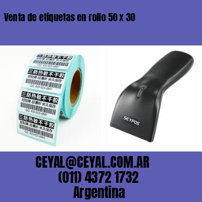 Venta de etiquetas en rollo 50 x 30