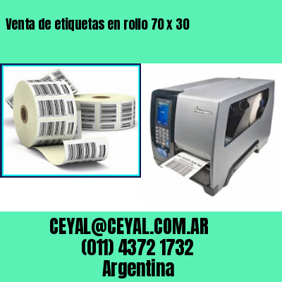 Venta de etiquetas en rollo 70 x 30