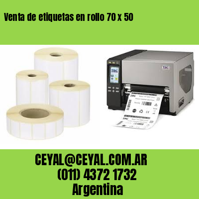 Venta de etiquetas en rollo 70 x 50