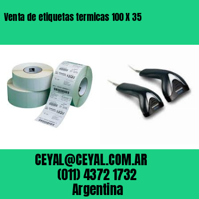 Venta de etiquetas termicas 100 X 35