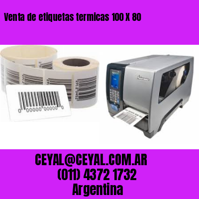 Venta de etiquetas termicas 100 X 80