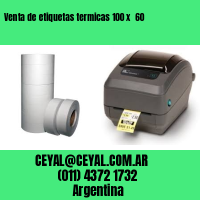 Venta de etiquetas termicas 100 x  60