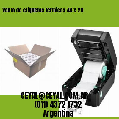 Venta de etiquetas termicas 44 x 20