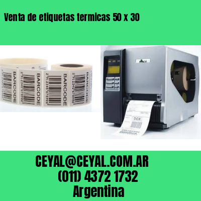 Venta de etiquetas termicas 50 x 30