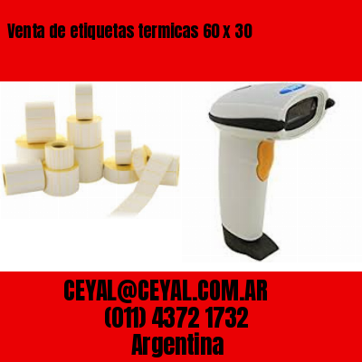 Venta de etiquetas termicas 60 x 30