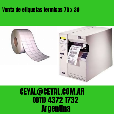 Venta de etiquetas termicas 70 x 30