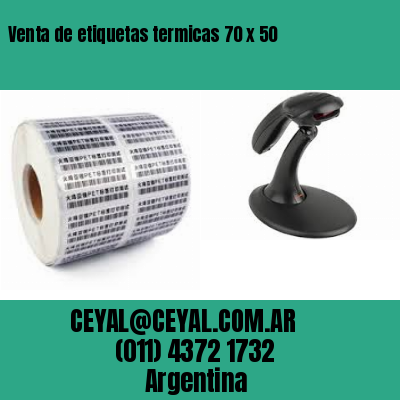 Venta de etiquetas termicas 70 x 50