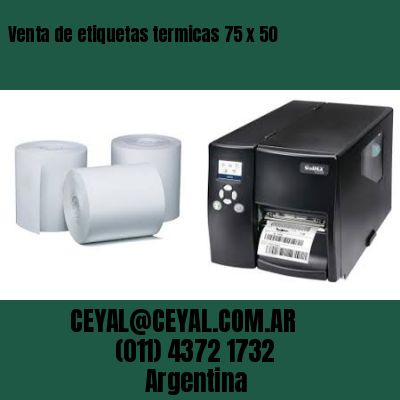 Venta de etiquetas termicas 75 x 50