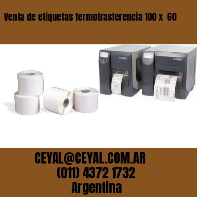 Venta de etiquetas termotrasferencia 100 x  60