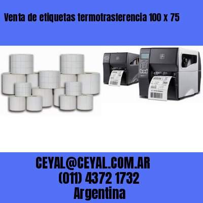 Venta de etiquetas termotrasferencia 100 x 75