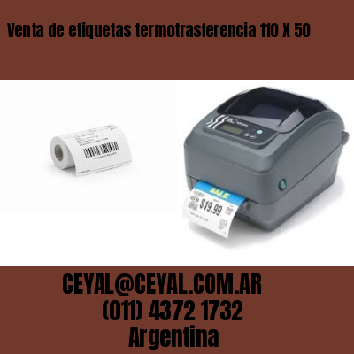 Venta de etiquetas termotrasferencia 110 X 50