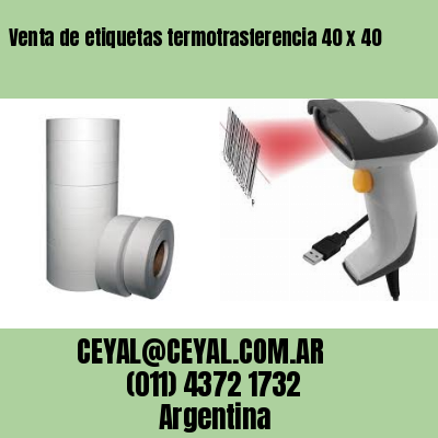 Venta de etiquetas termotrasferencia 40 x 40
